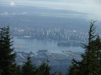 Blick vom Restaurant auf Grouse Mt.