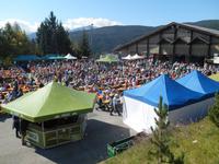 Almabtrieb in Meransen (Festhalle)