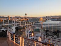 Blick vom Schiff auf Barcelona