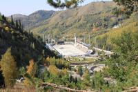 Medeo - Blick auf das Eisstadion