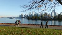 Vancouver - Blick vom Stanleypark auf Downtown