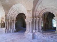 Blick ins Refektorium in Fontenay