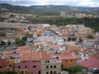 Blick auf den zentralen Platz der unteren Stadt 