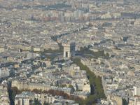 Blick vom Eiffelturm - Triumphbogen
