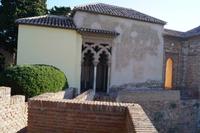 Andalusische Palastarchitektur in der Kasbah von Málaga