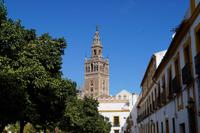 Giralda vor strahelnd blauem Himmel