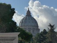 Blick auf die Kuppel von der Terrasse der Vatikanischen Museen
