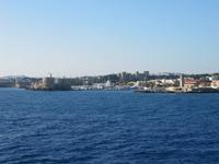 Rhodos - Blick zum Hafen von Rhodos Stadt