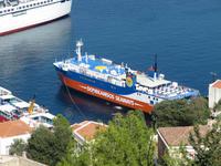 Rhodos - Insel Simy - Blick zu unserer Fähre