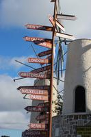 Kilometer zu verschiedenen Hauptstädten