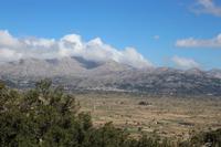 Blick über die Landschaft in der Nähe von Tzermiado