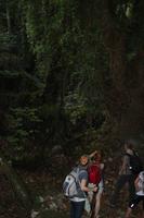 Reisegäste auf Kreta im Urwald