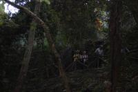 Reisegäste warten auf die anderen