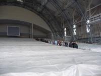 Abmarsch in Richtung Bühne.