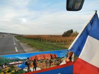 Fahrt durch Weinanbaugebiet nach Dijon