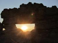 Sonnenuntergang Isalo-Fenster
