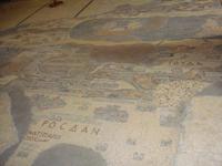 Original Mosaik  der Palästinakarte in  der Kirche