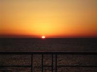 Sonnenaufgang auf der Fähre