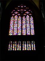 Das umstrittene Glasfenster von Gerhard Richter im Kölner Dom. Beeindruckend.
