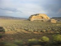Auf der Fahrt von Monument Valley nach Moab 