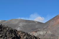 Abstieg vom Ätna - Asche-Eruption