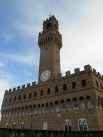 Florenz (Blick von den Uffizien zum Palazzo Vecchio)