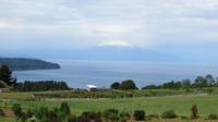 Blick über Llanquihue See mit Vulkan Osorno