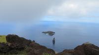 Orongo, Blick auf Motu Nui, Motu Iti und Motu Kao Kao