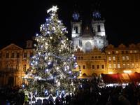 Weihnachtsmarkt in Prag auf dem Altstädter Ring