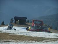 Bis jetzt hatten die Pistenraupen nicht viel Arbeit