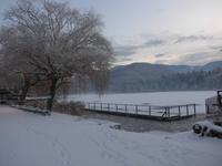 Montiggler See - bei Abreise mit Schnee