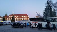 Rast in Slupsk auf dem Rathausplatz