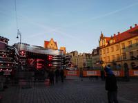 Bühne des TV Senders TVP2 auf dem Breslauer Rynek
