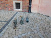 Zwergen-Trio auf dem Breslauer Rynek