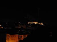 Feuerwerk auf der Dachterrasse des Hotels