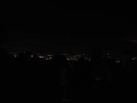 Blick von der Dachterrasse des Hotels auf Athen