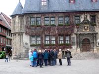 Vor dem Rathaus Quedlinburg
