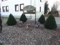 Begrüßung an der Pension