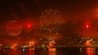 Silvester an Bord MSC Lirica vor der Kulisse der Copacabana