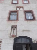 Wolkenburg, Wand mit den ältesten Fenstern (12. Jh.)