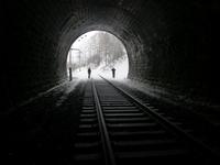 Russland, Baikalsee, entlang der alten Baikaleisenbahn, längster Tunnel