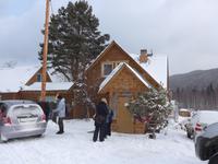 Russland, Baikalsee, Listwjanka, Schlittenhundestation
