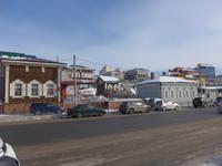 Russland, Baikalsee, Irkutsk, Holzhausviertel