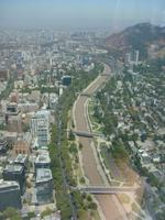 Blick auf Santiago de Chile