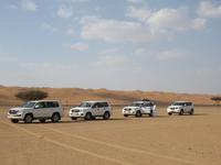 Dubai - Oman - Fahrt nach Wahiba Sands - in der Sandwüste - unsere Jeeps