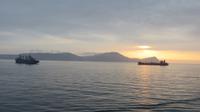 Abendstimmung beim Auslaufen aus Callao, Peru