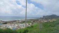 Blick auf das Fischerdorf San Lorenzo, Ecuador