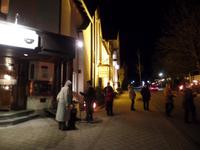 Anbrennen der Fackeln