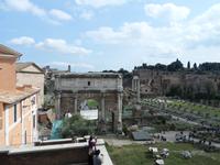 Blick vom Kapitol auf das Forum Romanum