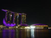 Laser Show am Marina Bay